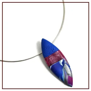Sharp Dagger Pendant - Blue