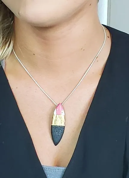 Sharp Dagger Pendant - Blue