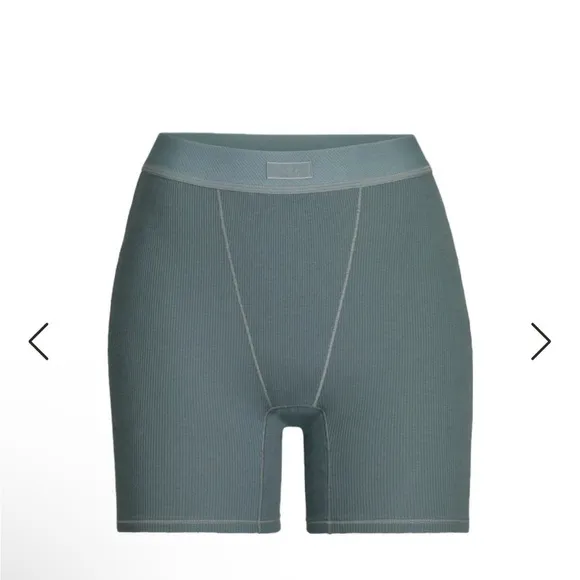 Skims Cotton Rib Boxer kyanite NWT