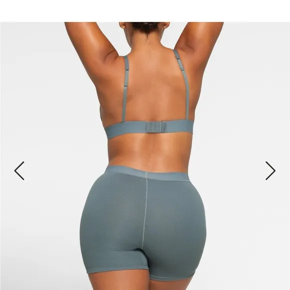 Skims Cotton Rib Boxer kyanite NWT