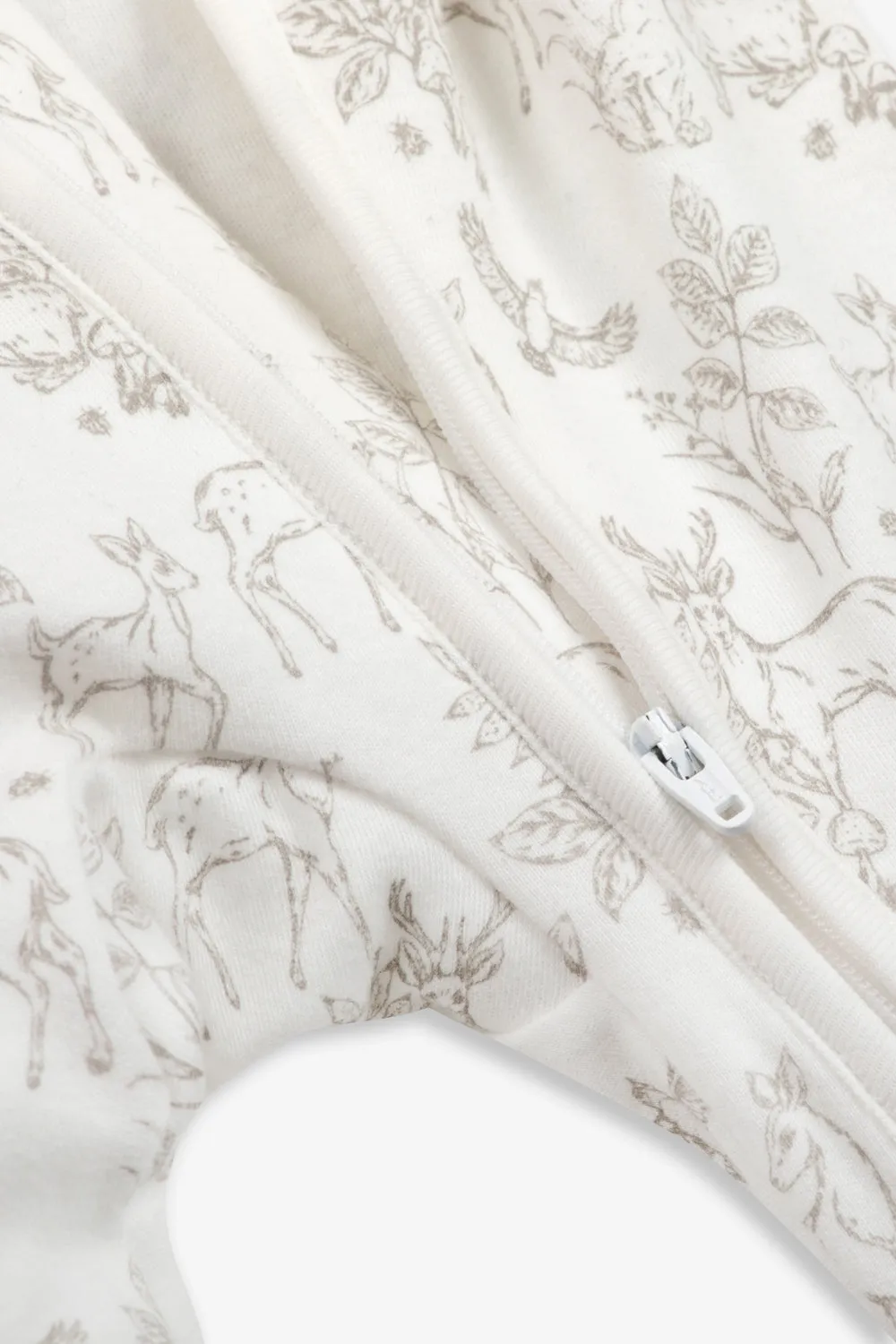 Sleepsuit/Onesie, white woodland print