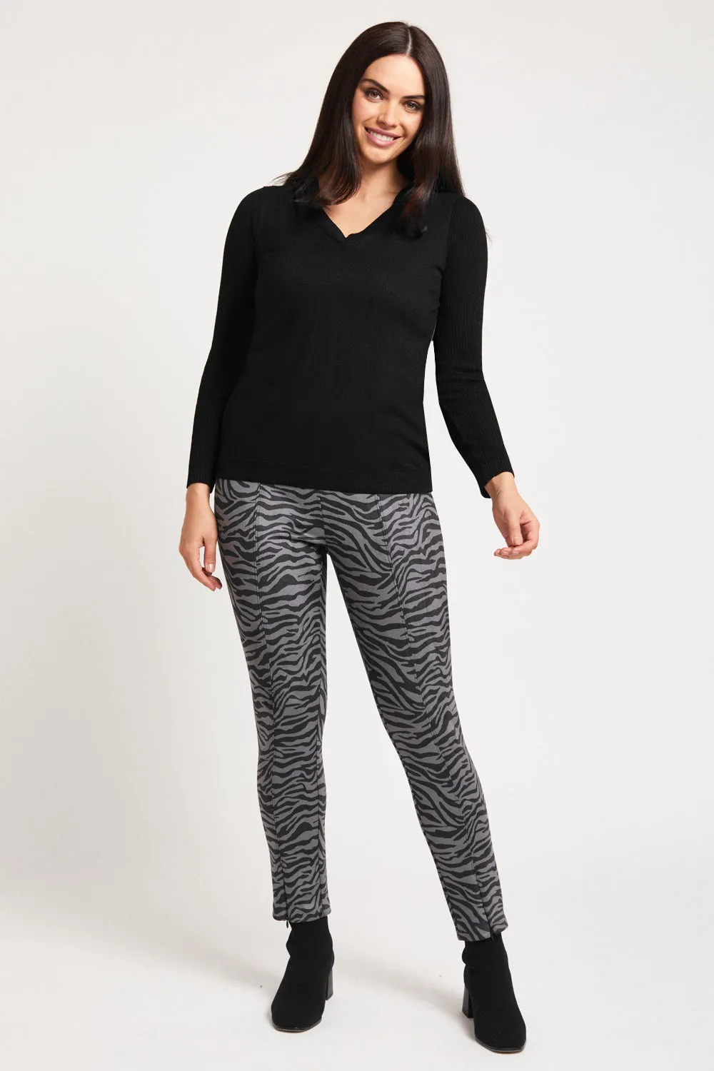 Sloane Pant - Zebra Suede: FINAL SALE