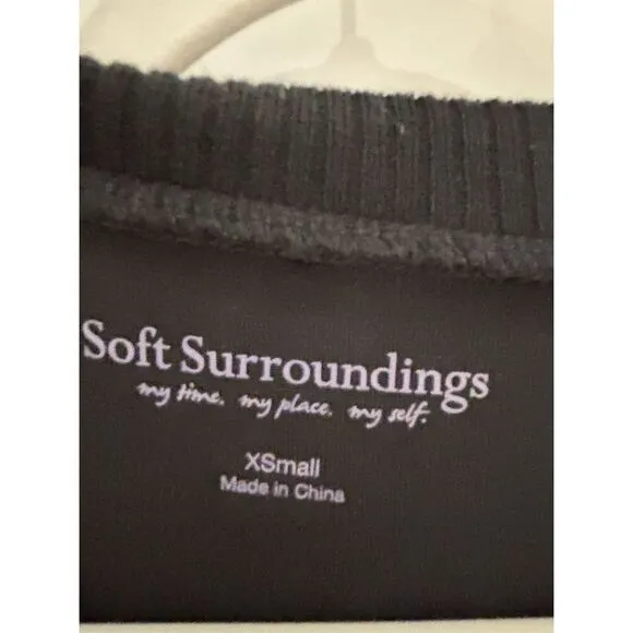 Soft Surroundings Asymmetric Hem Maxi Dress Women's Black Size XS