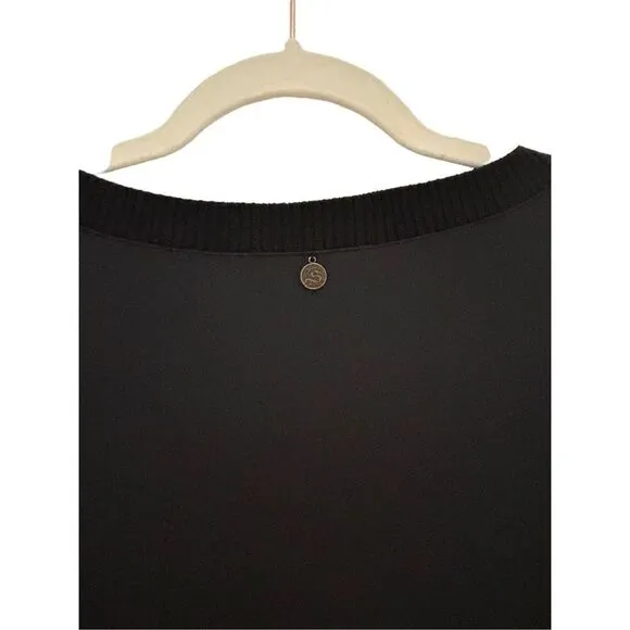 Soft Surroundings Asymmetric Hem Maxi Dress Women's Black Size XS