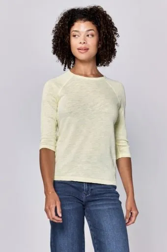 Sonoma 3/4 Length Tee Pale Yellow Lime