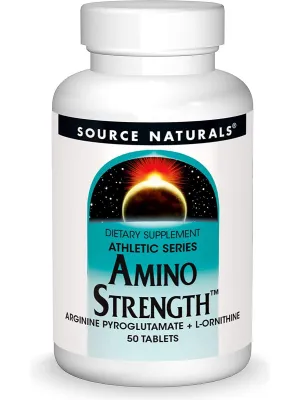 Source Naturals, Amino Strength™ Arginine Pyroglutamate   L-Ornithine, 50 tablets