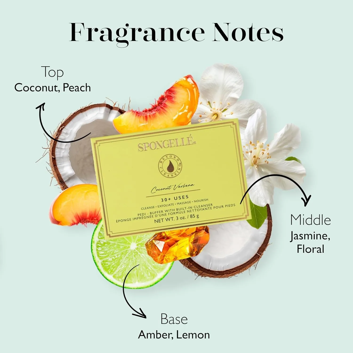 Spongelle Coconut Verbena Pedi Buffer