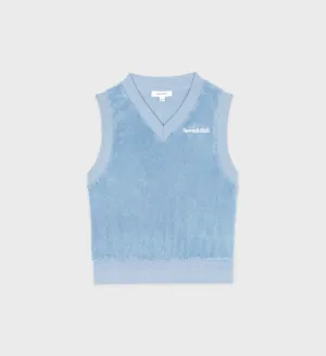 SRC Terry Vest Sky Blue/White