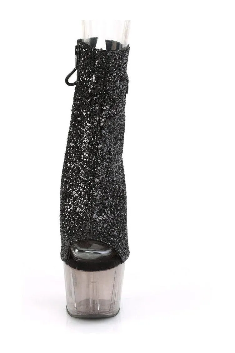 SS-ADORE-1018GT Exotic Boot | Black Glitter