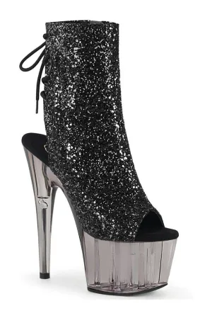 SS-ADORE-1018GT Exotic Boot | Black Glitter