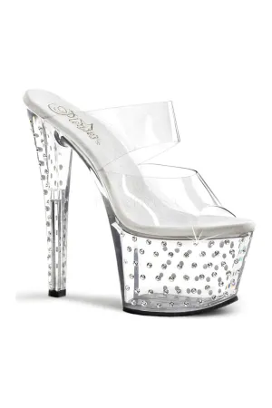 STARDUST-702 Platform Slide  | Clear Vinyl