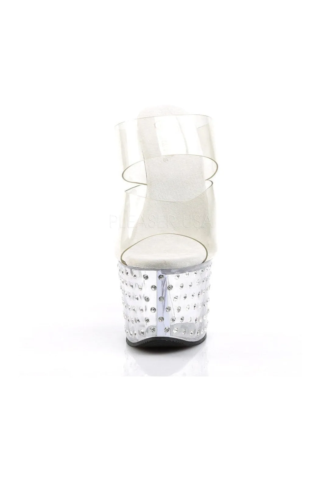 STARDUST-702 Platform Slide  | Clear Vinyl