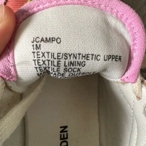 STEVE MADDEN KIDS CAMPO SNEAKER, SIZE 1M