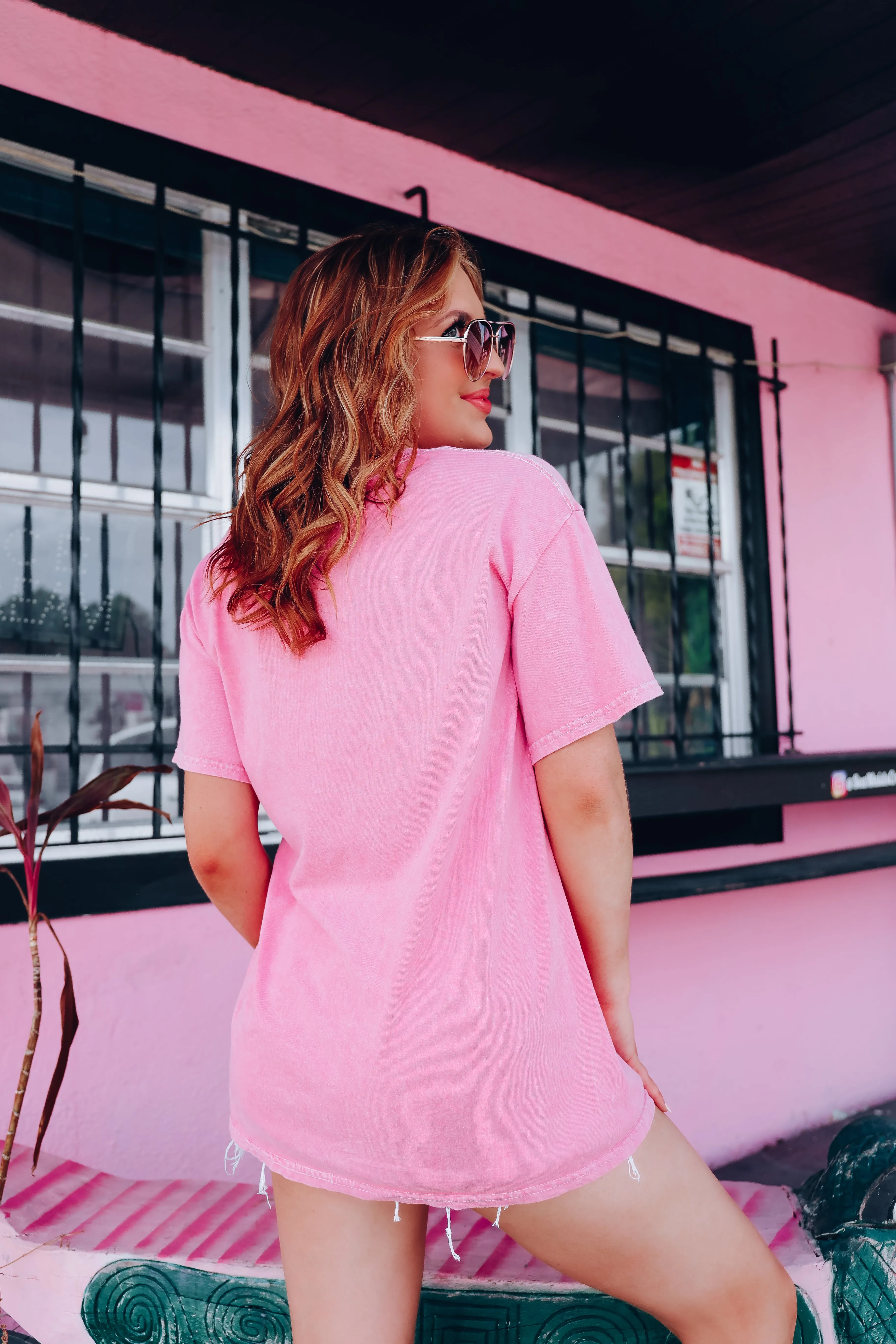 Sunflower Nashville Graphic Tee - Pink