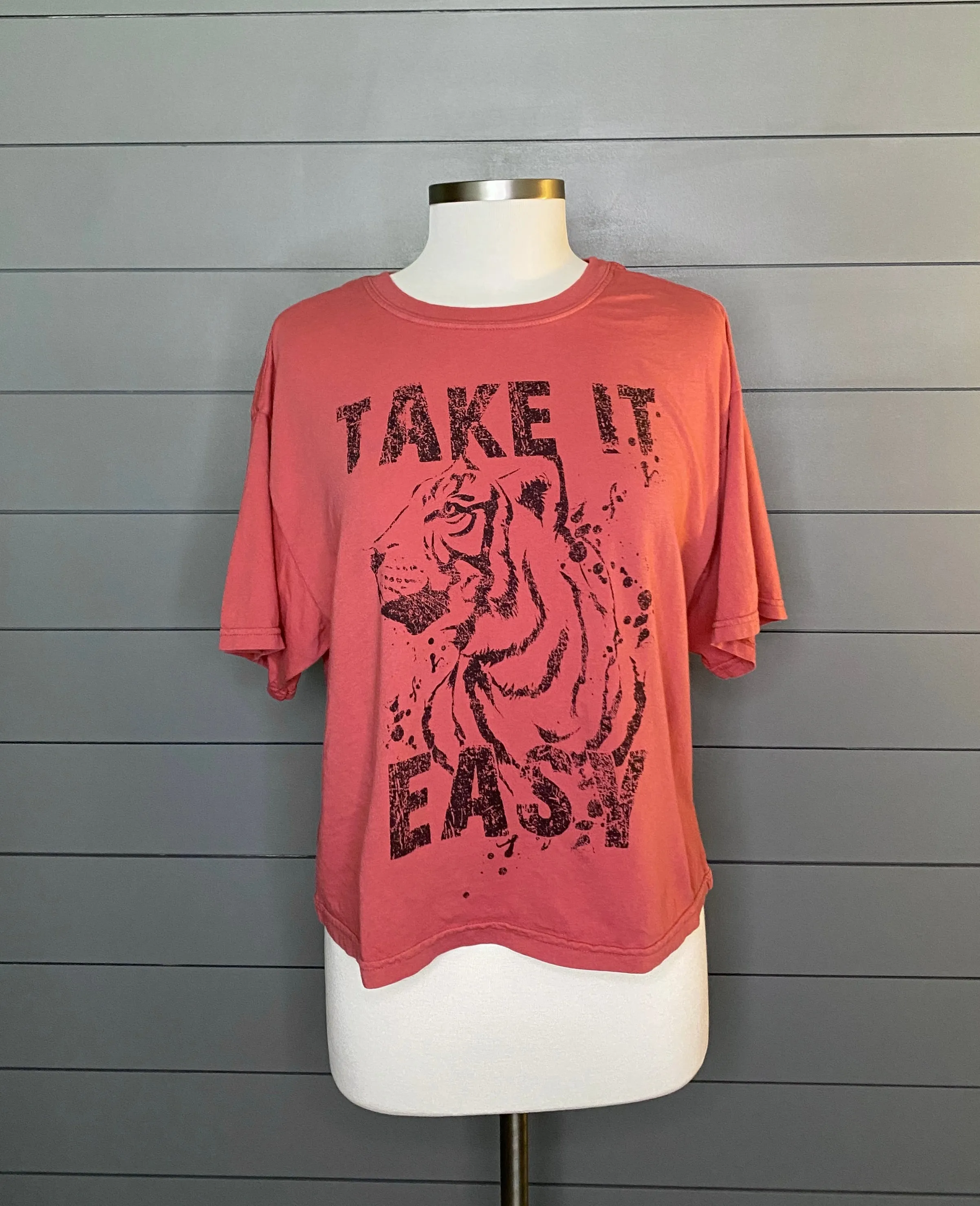 Take It Easy Longer Cropped Tee