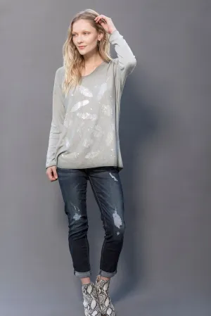 The Bailey Long Sleeve Tee, Army Green