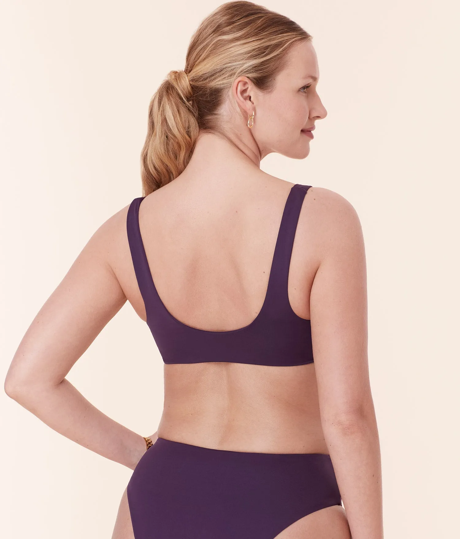 The Delray Bikini Top - Eco Nylon - Acai