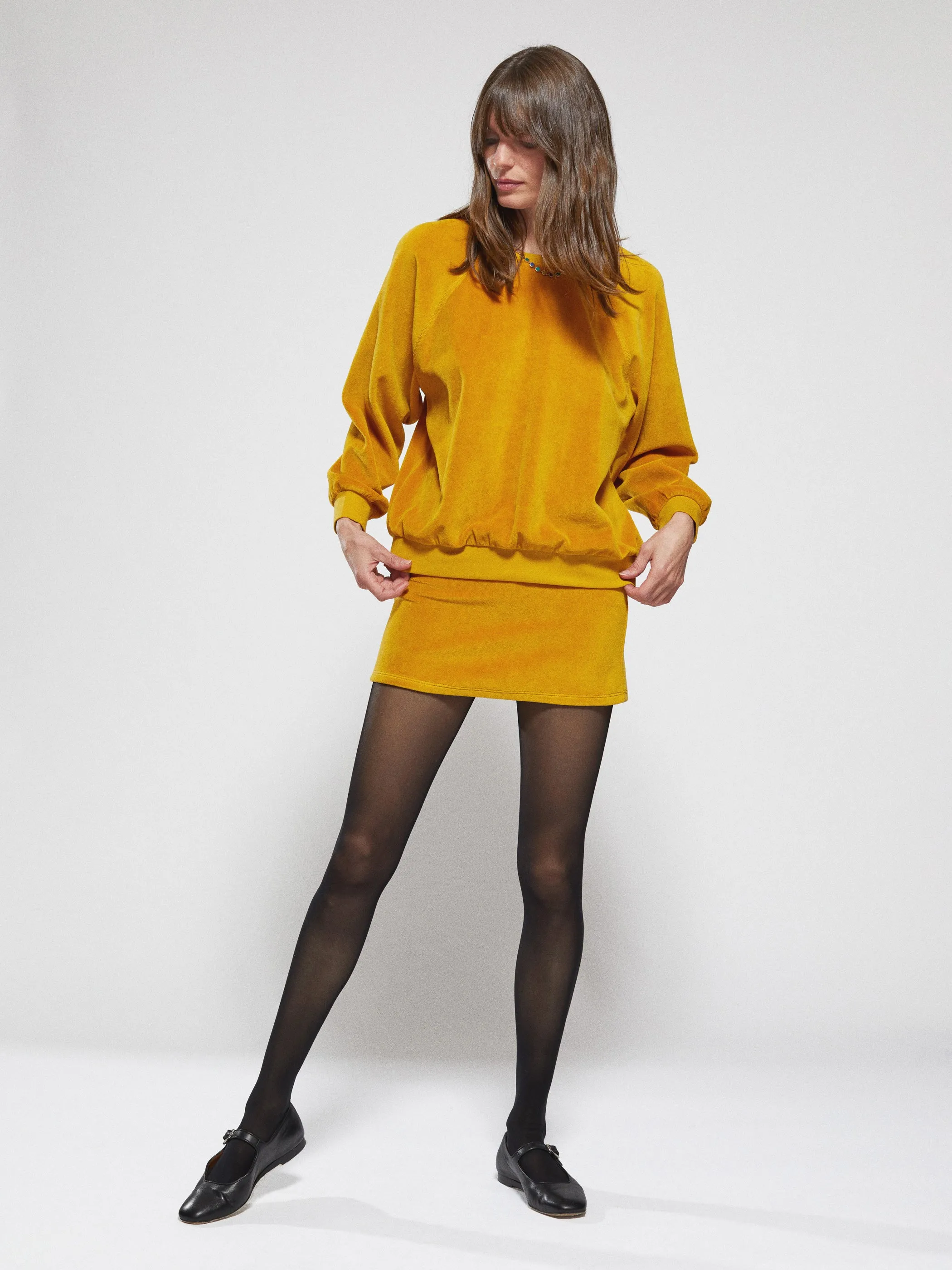 The Samos Oversized Sweatshirt in Velour