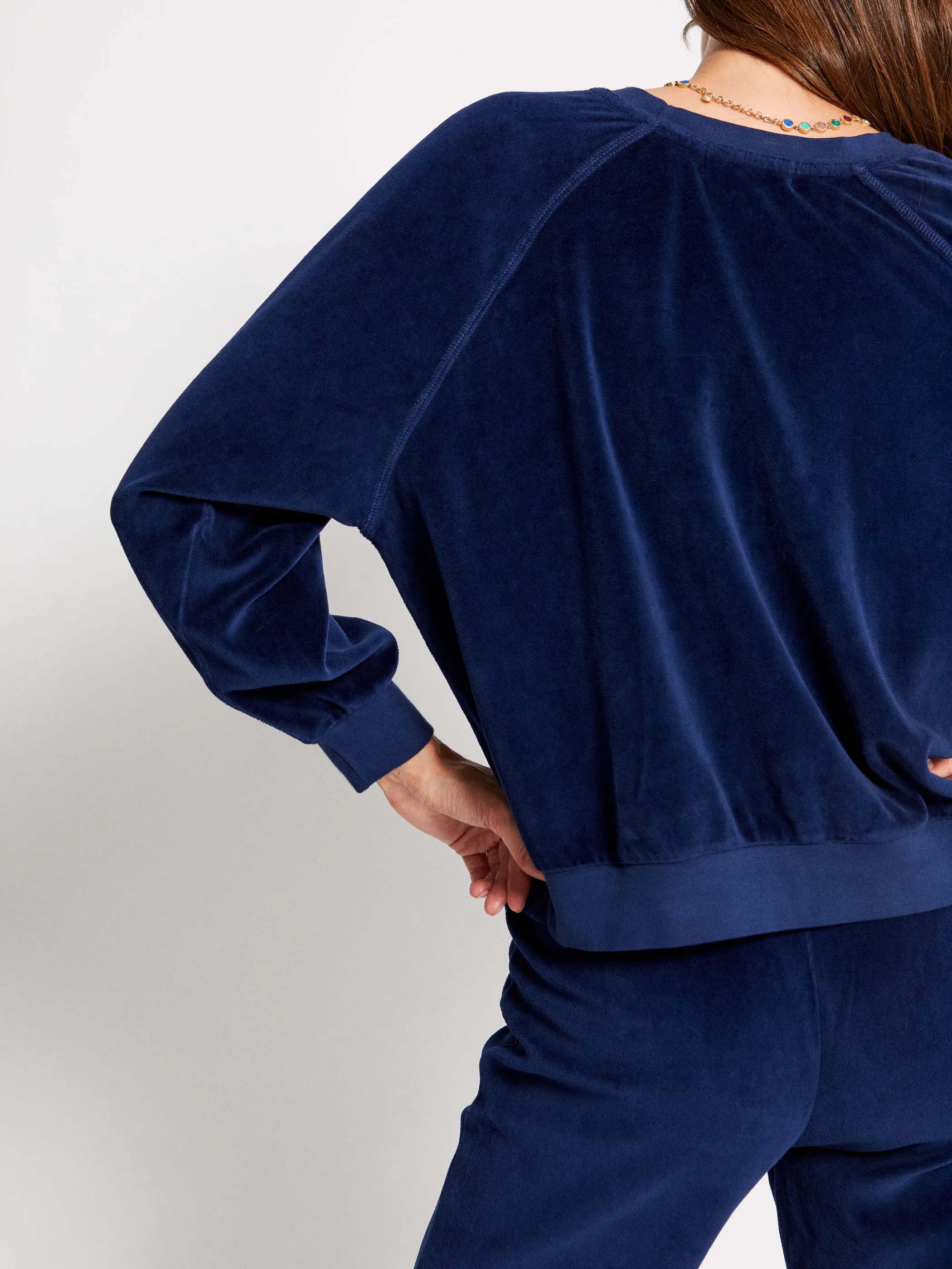 The Samos Oversized Sweatshirt in Velour