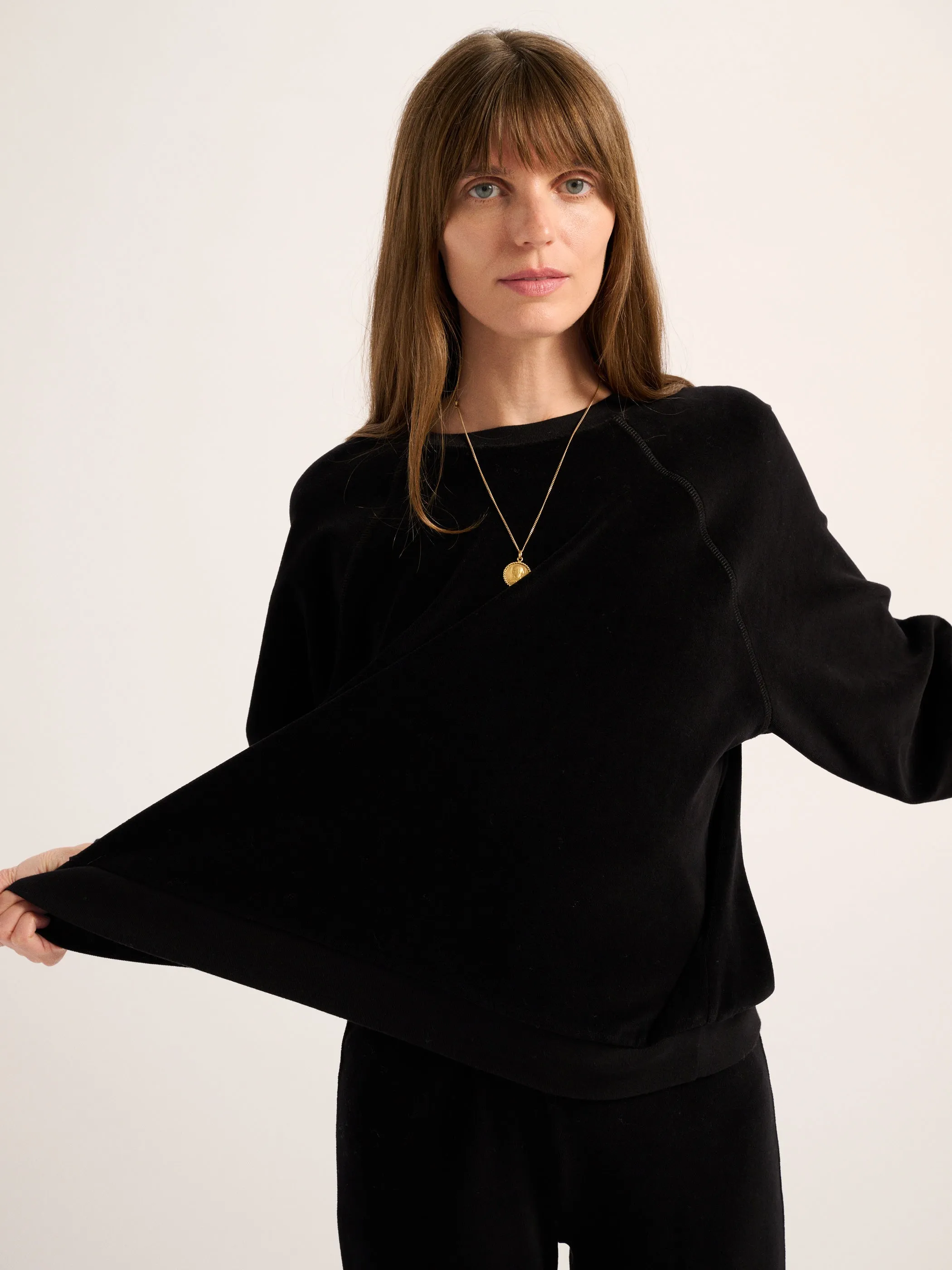 The Samos Oversized Sweatshirt in Velour