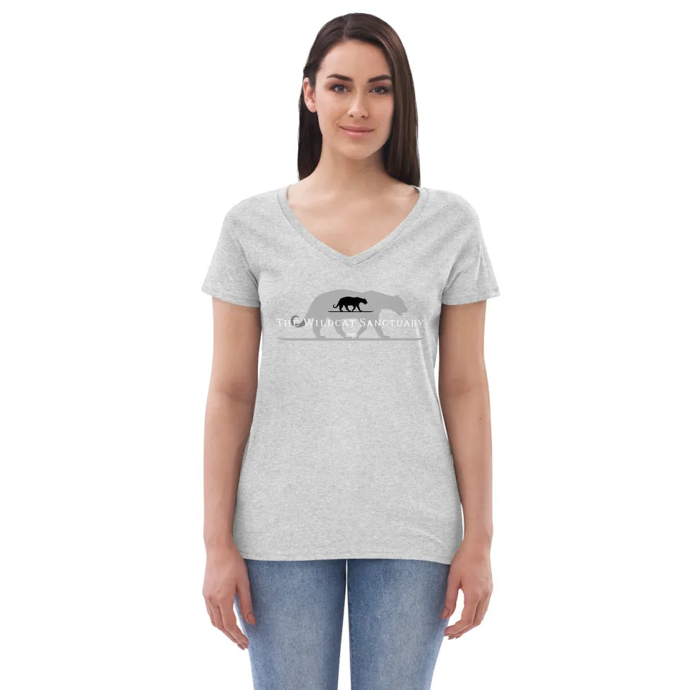 The Wildcat Sanctuary Logo Women’s V-Neck T-Shirt