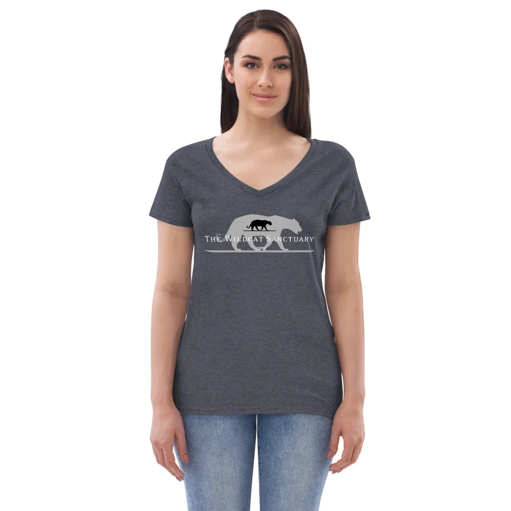 The Wildcat Sanctuary Logo Women’s V-Neck T-Shirt