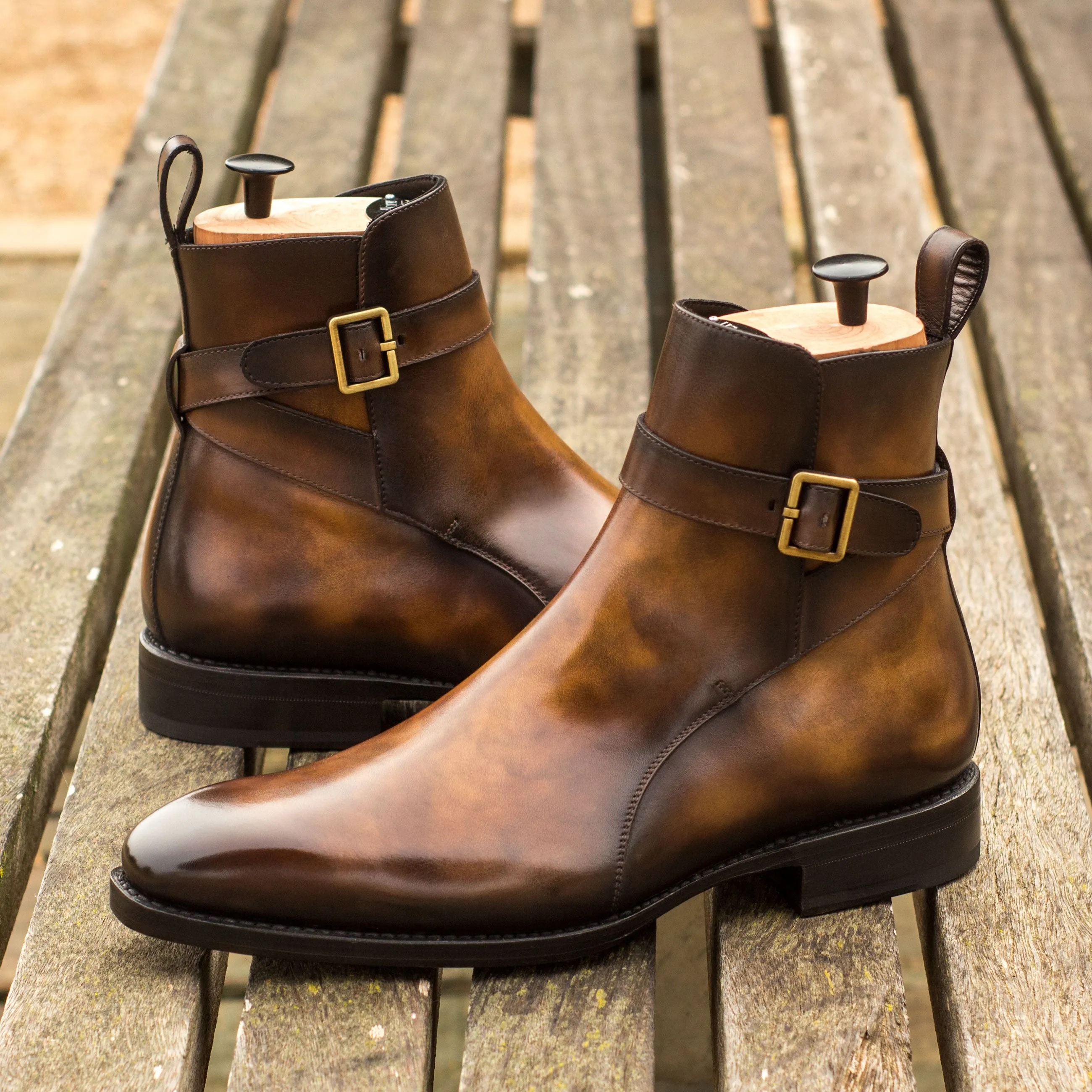 Tobacco Patina Museum Jodhpur Boots