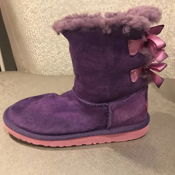 Ugg Boots Bailey Bow For Girl’s, Size 3