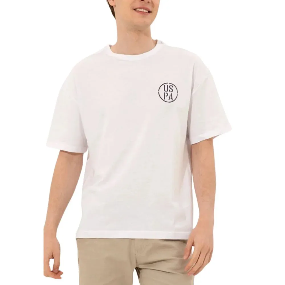U.S. POLO ASSN. Crew Neck Circular Logo T-Shirt Men - BLK