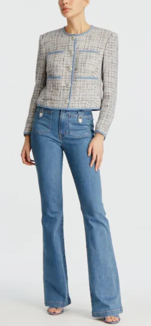 Veronica Beard - Beverly High Rise Skinny Flare Jeans - Globetrotter Moon