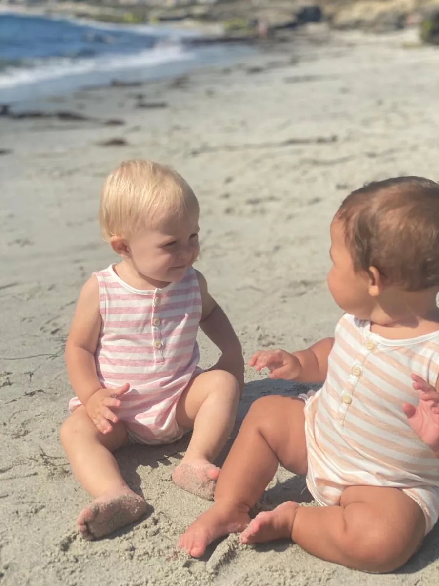 Vignette Coral Stripe Brynn Bubble