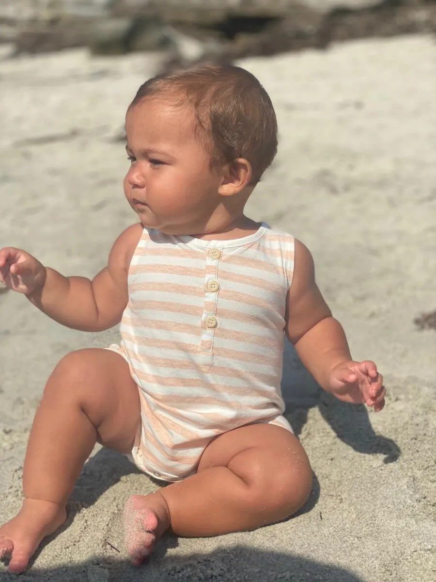 Vignette Coral Stripe Brynn Bubble