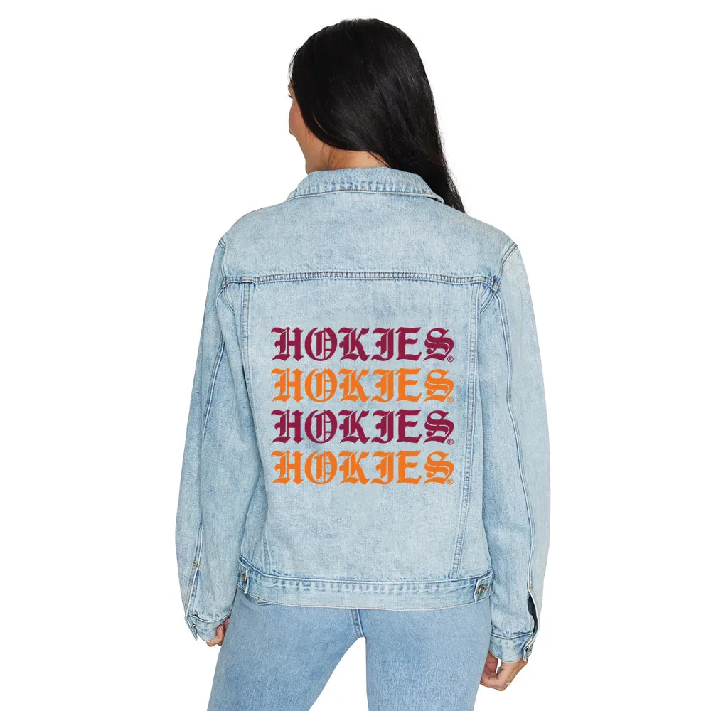 Virginia Tech Gothic Denim Jacket