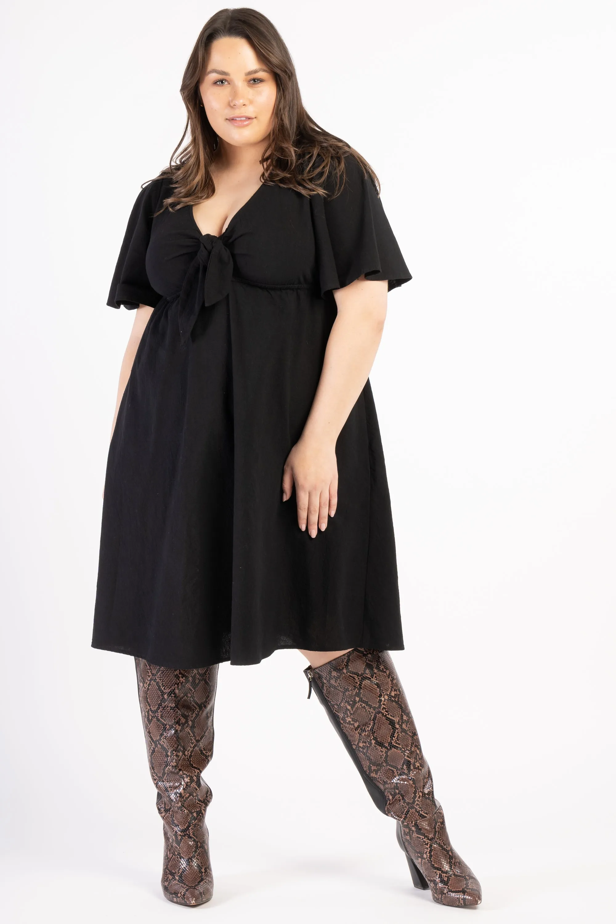 Walking On Sunshine Dress - Black