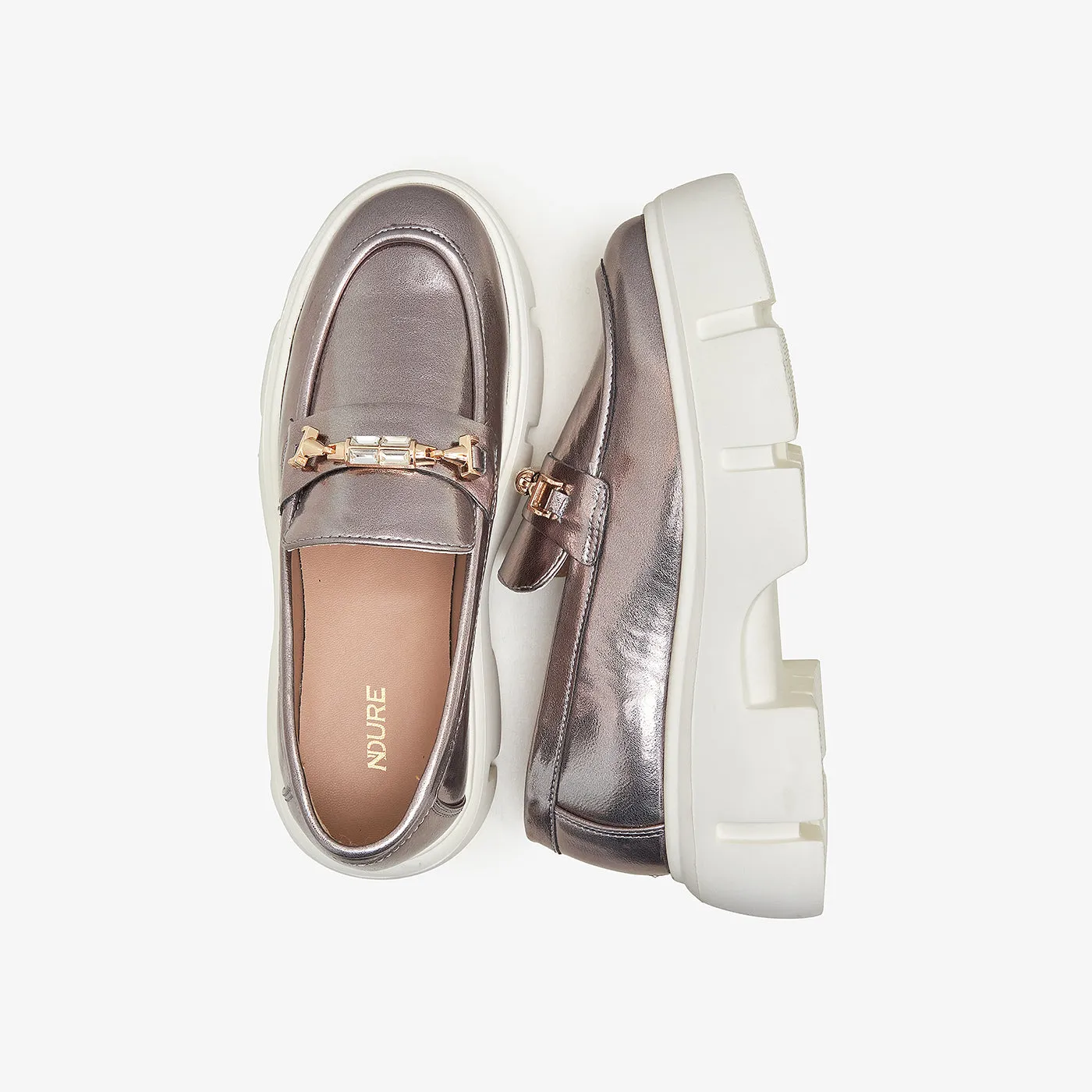 Women's Chunky Trim Loafers