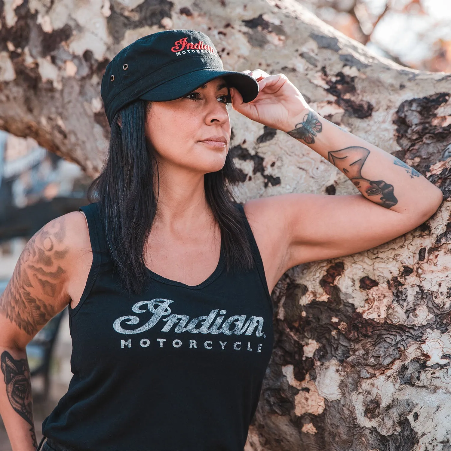 Women's Script Logo Cap, Black