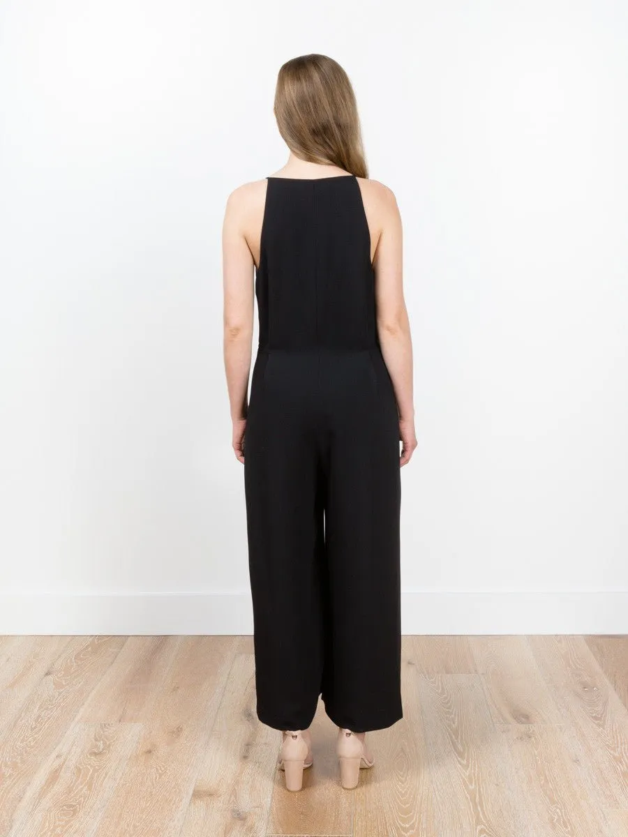wrap front jumpsuit