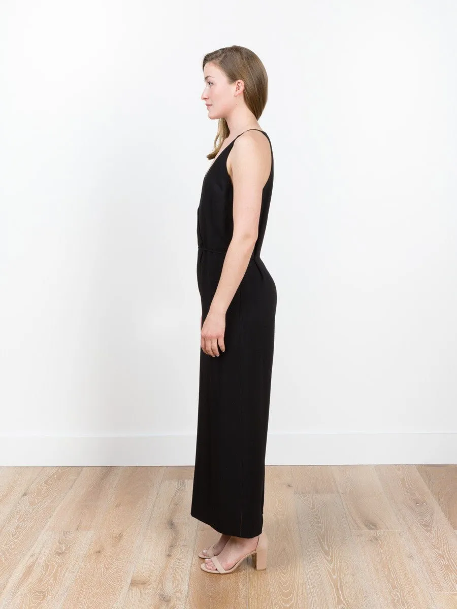 wrap front jumpsuit