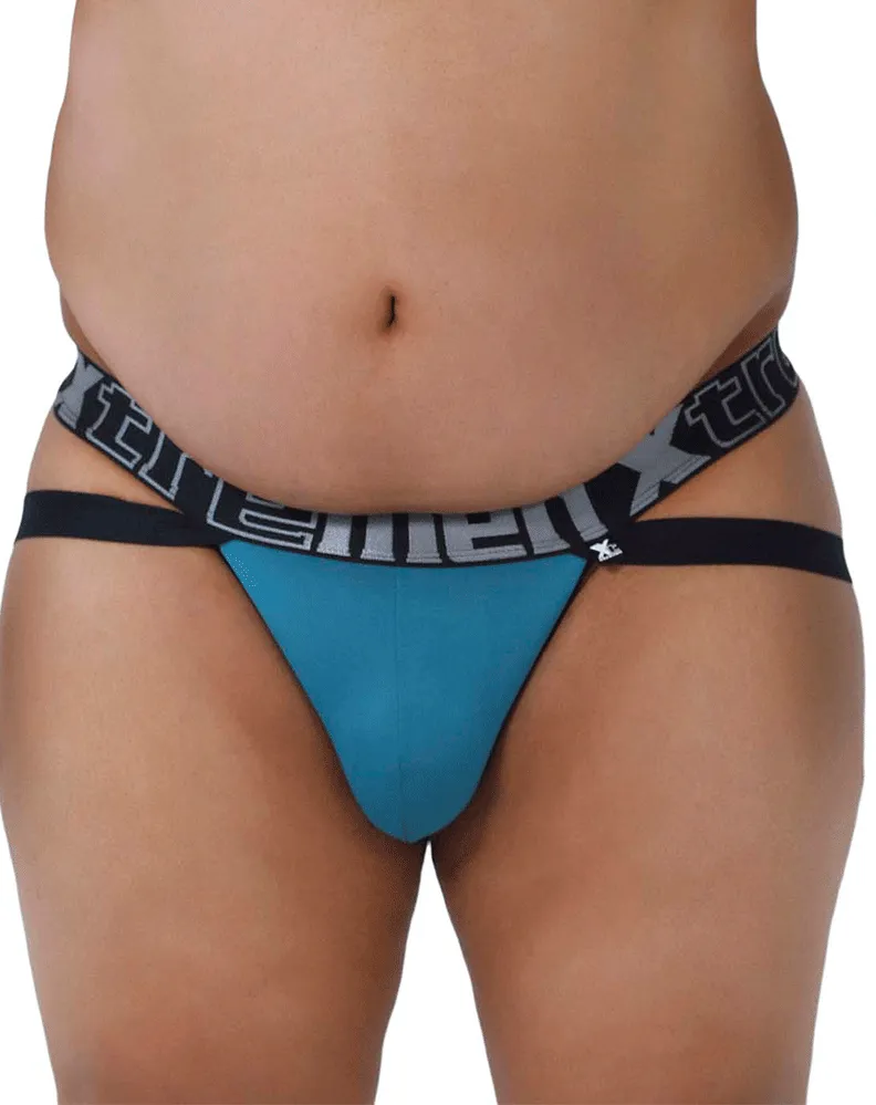 Xtremen 91054x-3 3pk Jockstrap Petrol-fuchsia-petrol