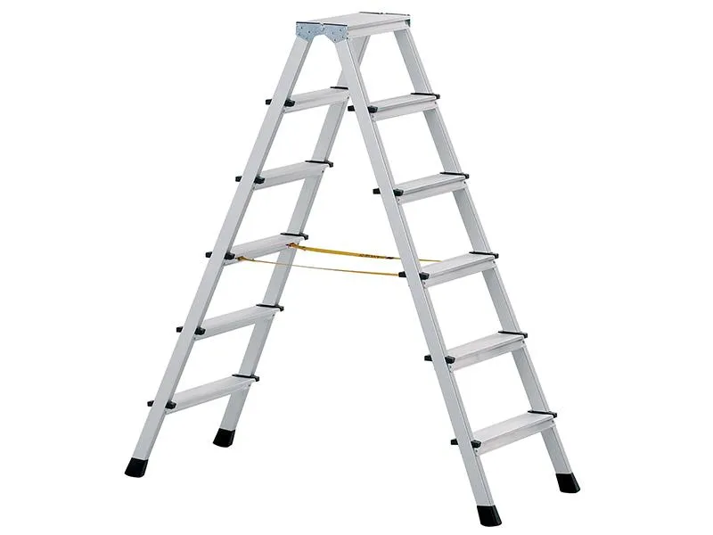 Zarges Anodised Double Sided Steps Open 1.67M 2 X 7 Rungs