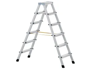 Zarges Anodised Double Sided Steps Open 1.67M 2 X 7 Rungs