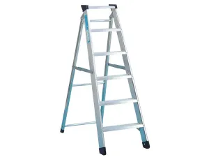 Zarges Industrial Swingback Steps Open 1.30M Closed 1.44M 6 Rungs
